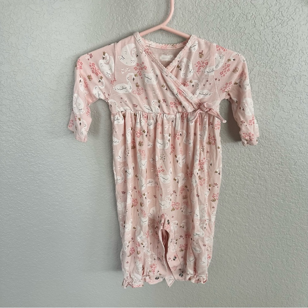 Mudpie 0-3 month convertible gown/sleeper baby outfit